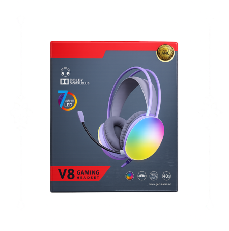 سماعة ألعاب USB Wireless RGB